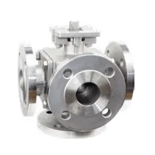 Four Way Three Position Ball Valve, 1/2-8 Inch, DN15-DN200