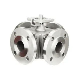 Four Way Double L Ball Valve, DN15-DN200, 1/2-8 Inch