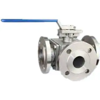 Three Way Flanged Ball Valve, ASME B16.34, 1/2-16 IN, 150-2500 LB