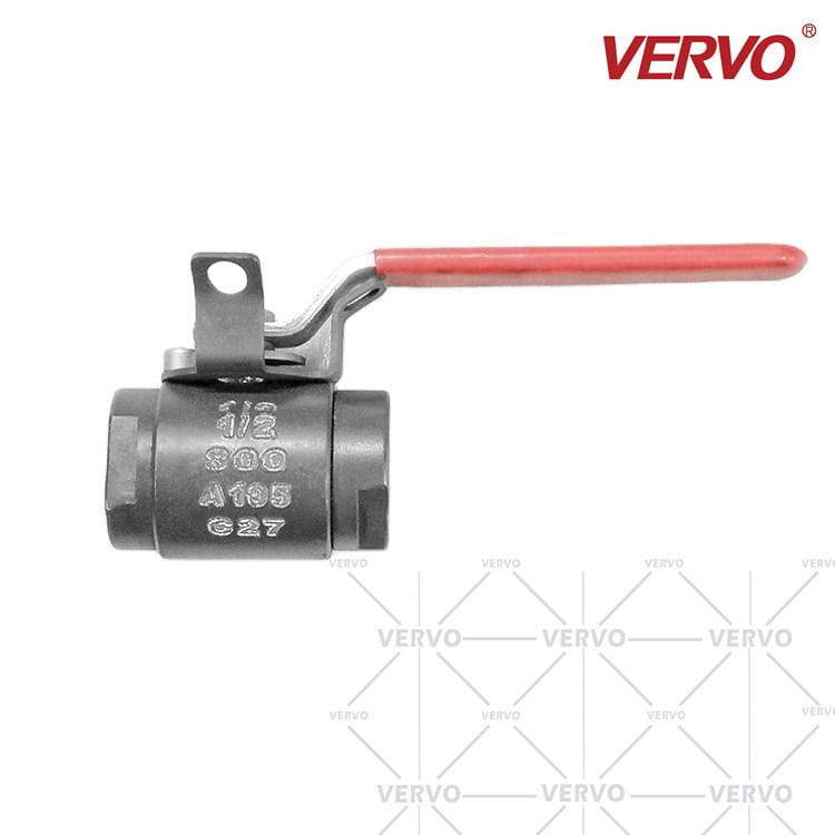 Screw Thread Ball Valve, A105, 1/2 IN, 800 LB, API 608