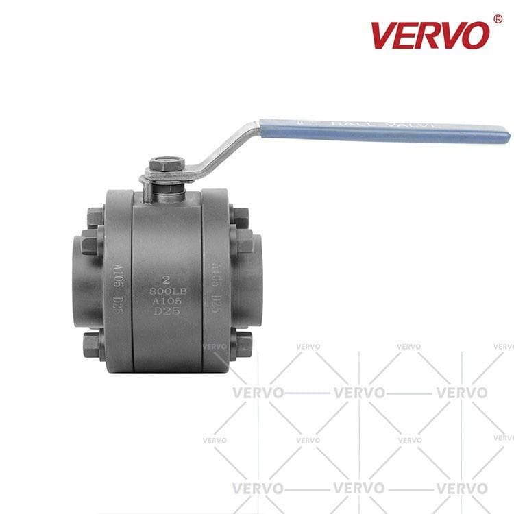 Side Entry Soft Seated Ball Valve, ASTM A105, 2 Inch, 800 LB