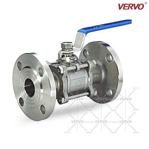 SS 304 Ball Valve, 3PCS, 1-1/4 Inch, 1000 WOG, API 6D, RF