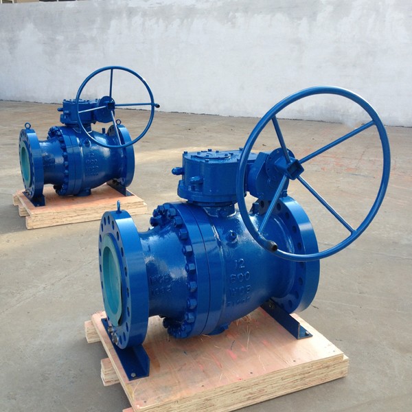Two Pieces Ball Valve, ASTM A216 WCB, API 6D, 12 Inch, 600 LB, RF