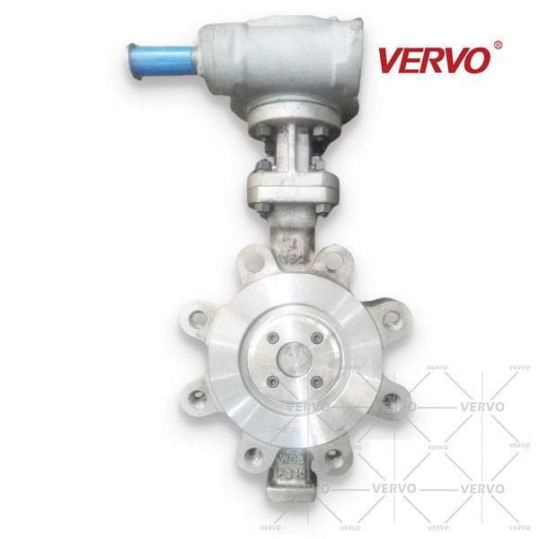 ASTM A351 CF8M Double Eccentric Butterfly Valve, 4IN, CL150