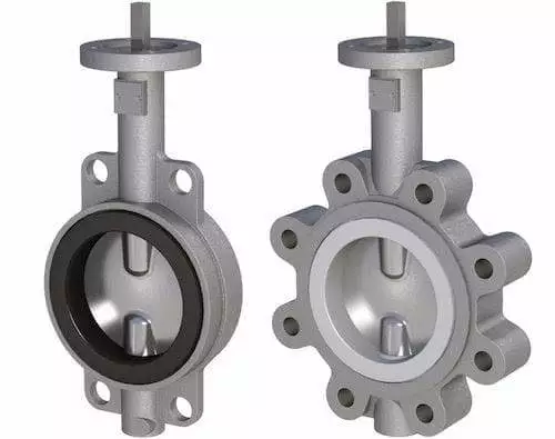 Stainless steel acid-resistant butterfly valves