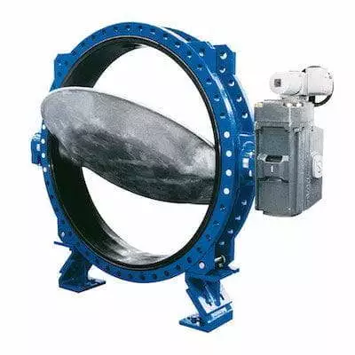 Rubber-lined butterfly valves