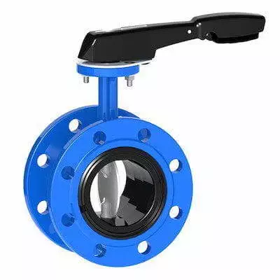 Flanged butterfly valves