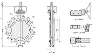 3 Inch Lug Double Eccentric Butterfly Valve 150LB A351 Cf8m 150Lb 80mm PTFE Seat Double Offset Butterfly Valve 8