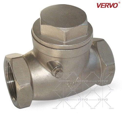 ASTM A351 CF8M Swing Check Valve, 1-1/4 Inch, 200 PSI