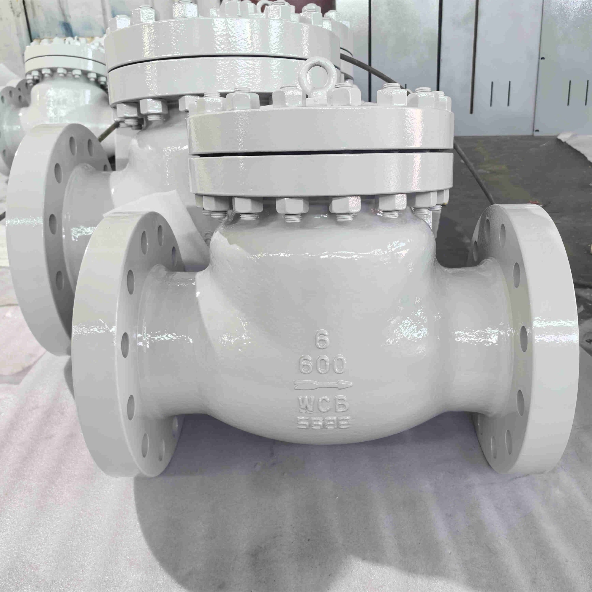 BS 1868 Swing Check Valve, 6 IN, 600 LB, ASTM A216 WCB, RF