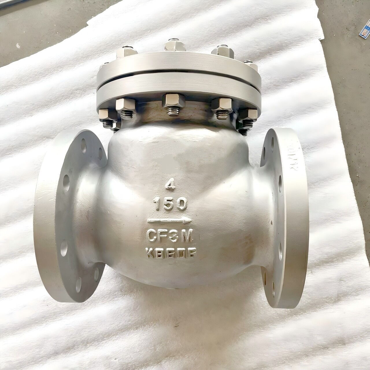 BS 1868 Swing Check Valves, ASTM A351 CF3M, 4 IN, CL150, RF