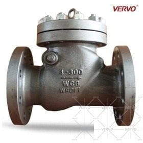 External Pin Vertical Check Valve, A216 WCB, 4 IN, 300 LB