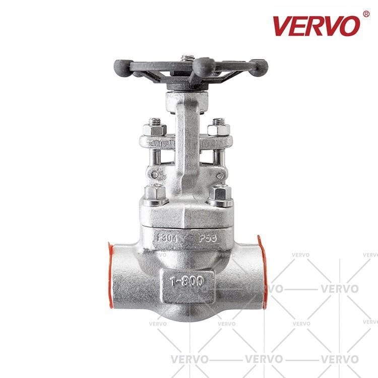 ASTM A182 F304 BB Gate Valve, API 602, 1 Inch, 800 LB, SW