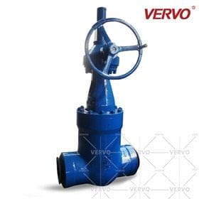 ASTM A217 WC9 PSB Gate Valve, 12 Inch, 2500 LB, SW