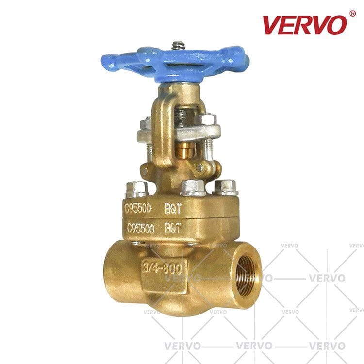 ASTM B148 C95500 Gate Valve, 3/4 Inch, 800 LB, API 602, NPT
