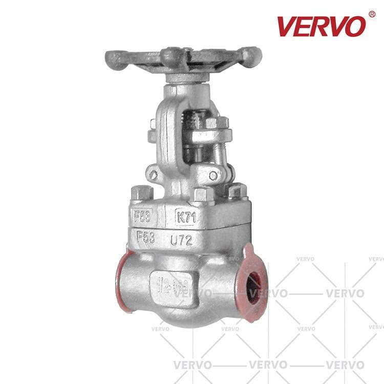 Duplex Stainless Steel Gate Valve, A182 F53, 1/2 IN, 800 LB