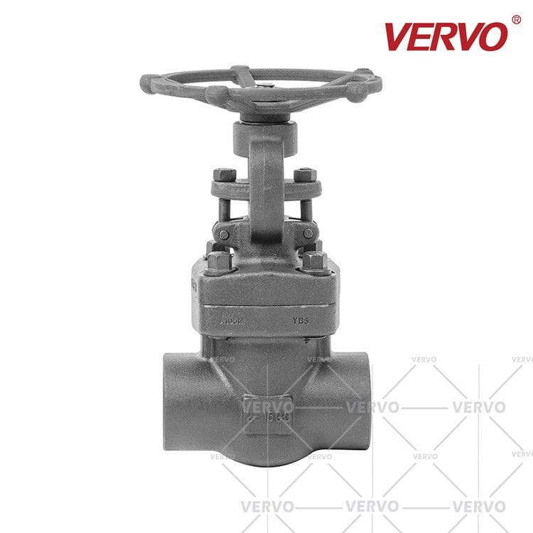 Forged Gate Valve, ASTM A105N, 1-1/2 Inch, 1500 LB, SW