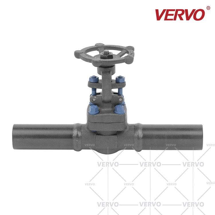 Forged Gate Valve with Welded Pipe, 3/4 Inch, 800 LB