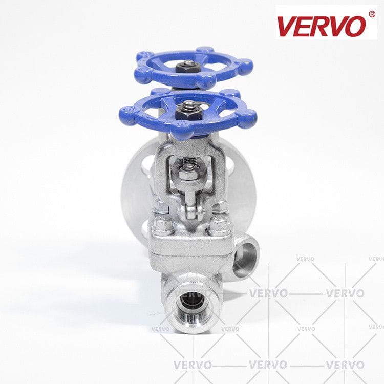 One Piece 3-Way Double Gate Valve, Hard Seal, DN20, PN50