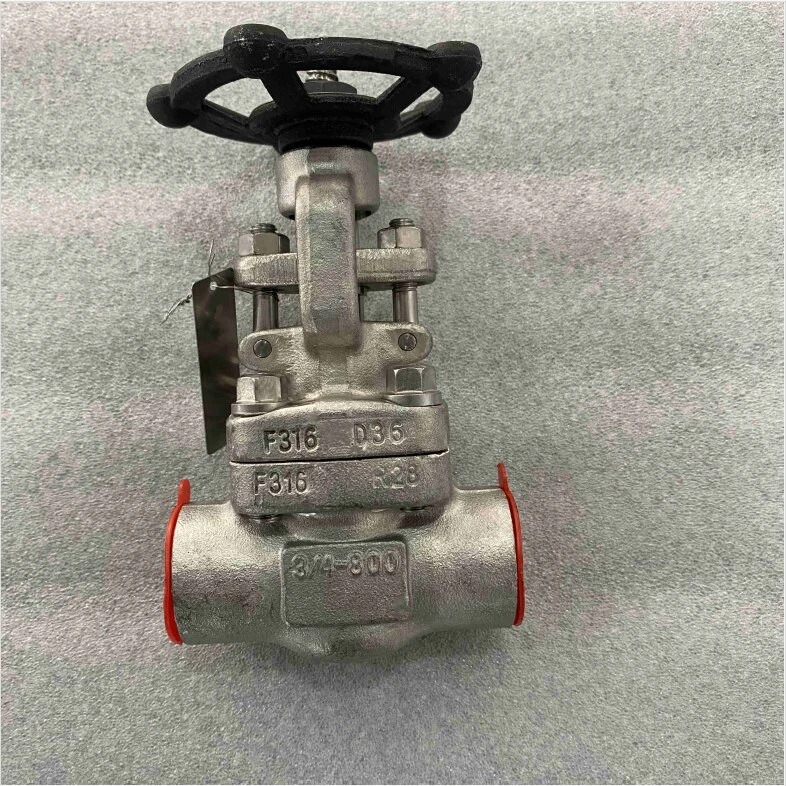 ASTM A182 F316 Gate Valve, 3/4 IN, CL800, API 602, NPT, Bolted Bonnet