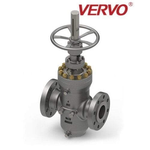 Slab Gate Through Conduit Slab Gate Valve, ASTM A216 WCB, 4 IN, 600 LB - Vervo