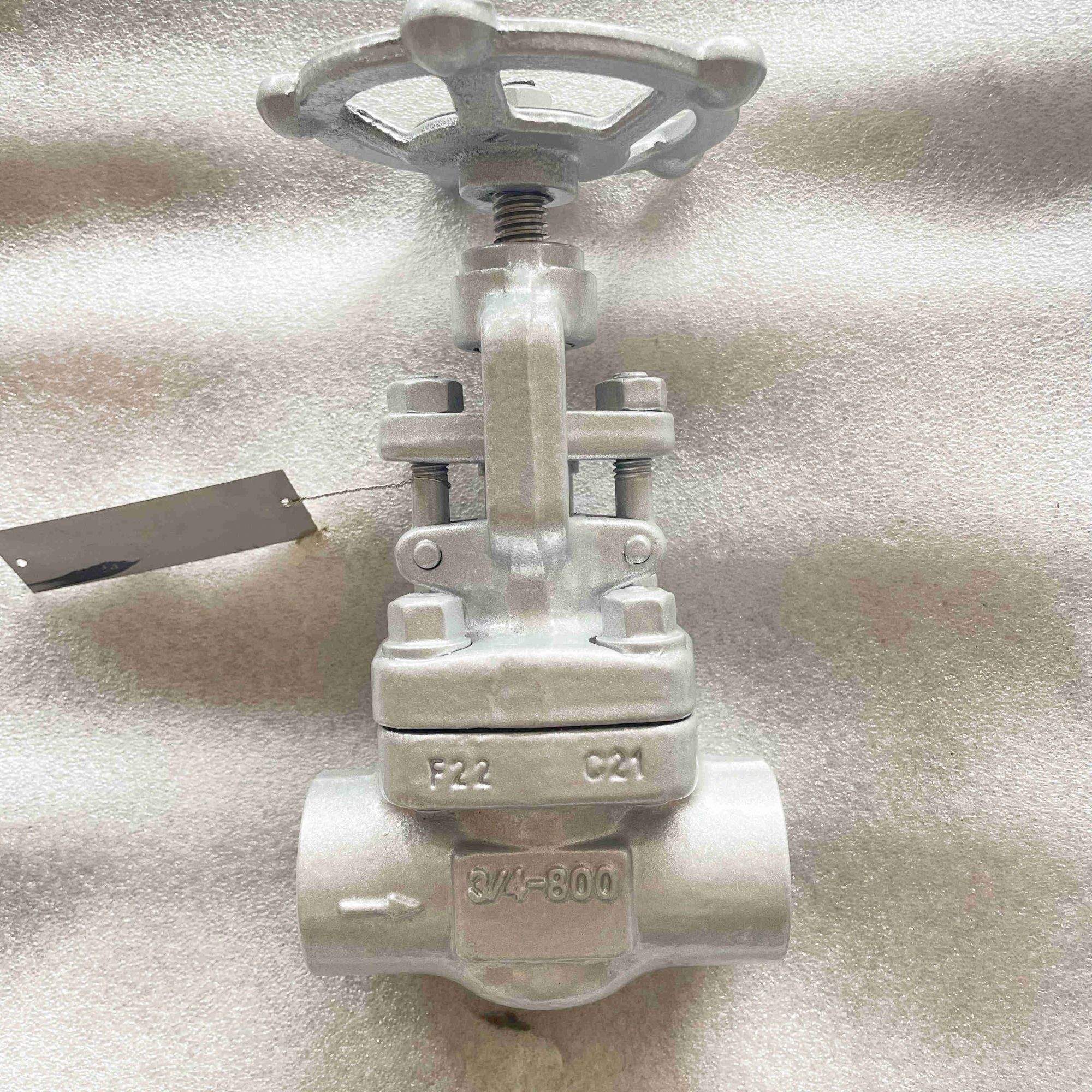 ASTM A182 F22 Globe Valve, Bolted Bonnet, 3/4 Inch, 800 LB