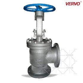 ASTM A216 WCB Angle Globe Valve, 6 Inch, 150 LB, RF