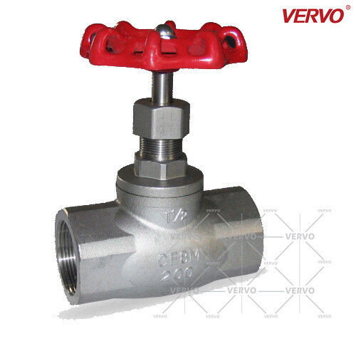 ASTM A351 CF8M Globe Valve, API 602, 1-1/2 Inch, 200 LB, NPT