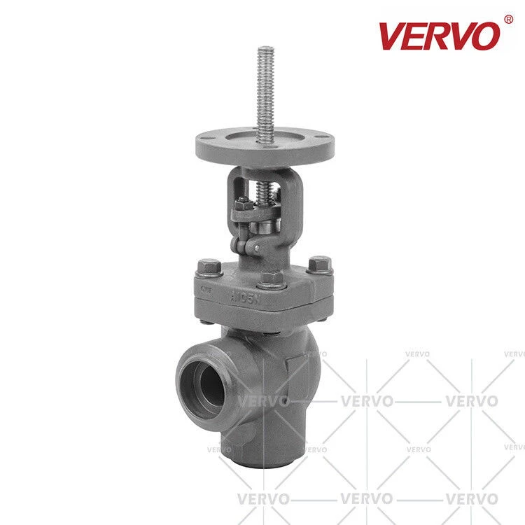 Electric Polished Rod Angle Globe Valve, 2IN, 300 LB, A105N