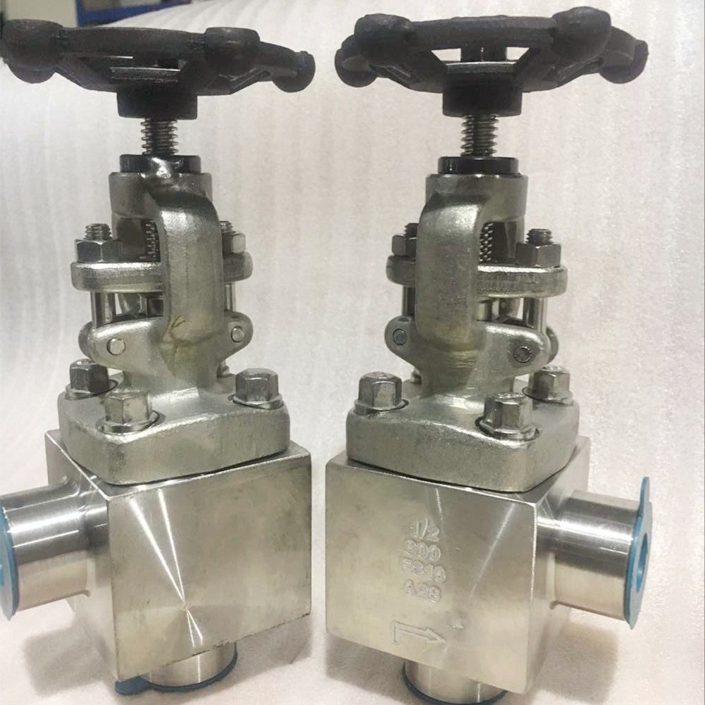 Rising Stem Angle Globe Valve, 1/2IN, CL300, API 602, A182 F316