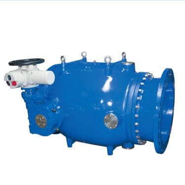Piston Type Flow Regulator, DN400, PN40, WCB, CF8, RF
