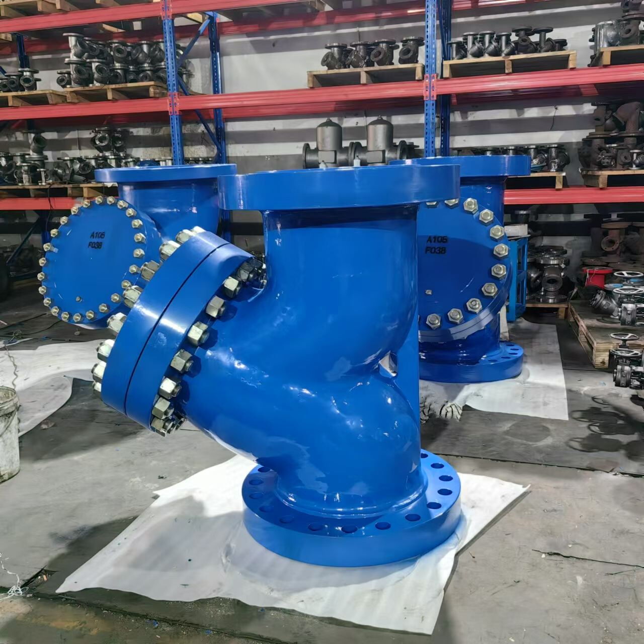 ASME B16.34 Y Strainer, ASTM A216 WCB, 6 Inch, CL 150 LB