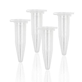 1.5 ml Centrifuge Tubes Bottom Tip, Clear Polypropylene PP