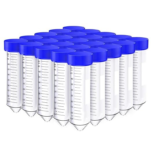 50 mL Conical Centrifuge Tube, Plastic, Leak-Proof Screw Cap