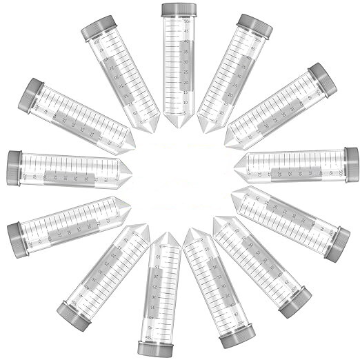 50 mL Conical Centrifuge Tube, Screw Caps, Sterilized, PP