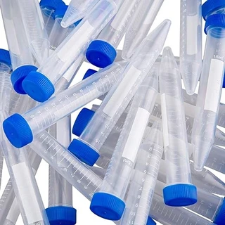 Sterile Centrifuge Tubes with Screw Caps, 15 mL, Conical, PP