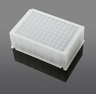 PP Deep Well Plate, 2.2 mL, Square Well, No Cap, V Bottom