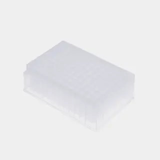 2.2 ml Transparent Square Deep Well Plate, PP, U Bottom