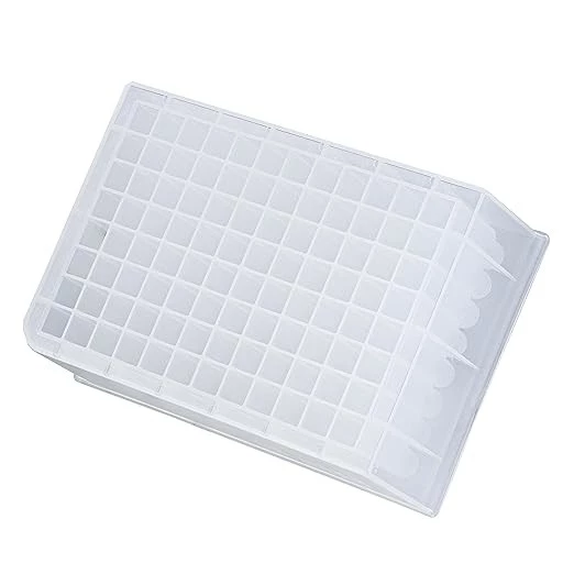Square Deep Well Plate, V-Bottom, Steril, 2.2 mL, PP Plastic