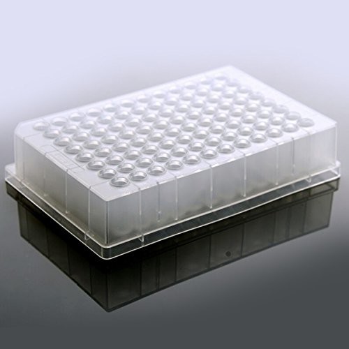 Square 96 Deep Well Plate, 2 mL, V-Bottom, PP, Autoclaved