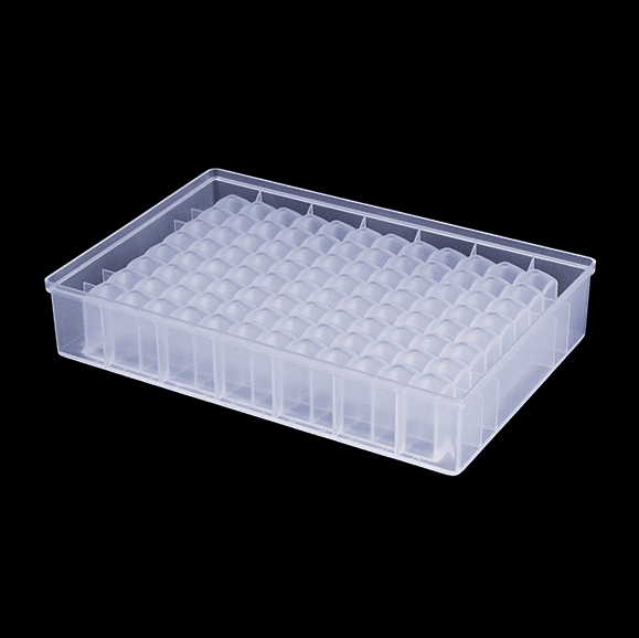 V Bottom Square Deep Well Plate, 1.2 ml, 96 Wells, PP