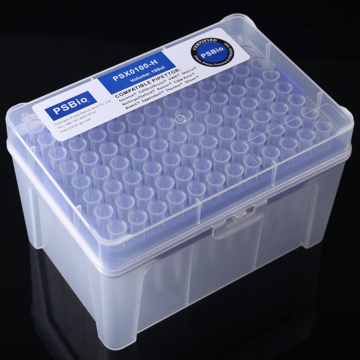 100µl Low Retention Pipette Tips, PP, No DNase Rnase Pyrogen