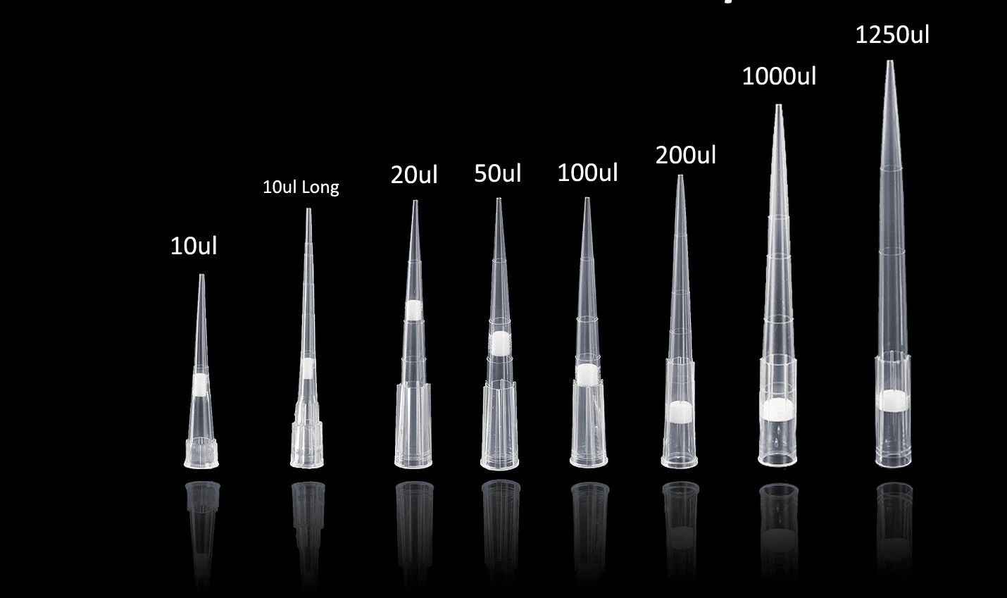 No RNase DNase Sterilized Pipette Tips
