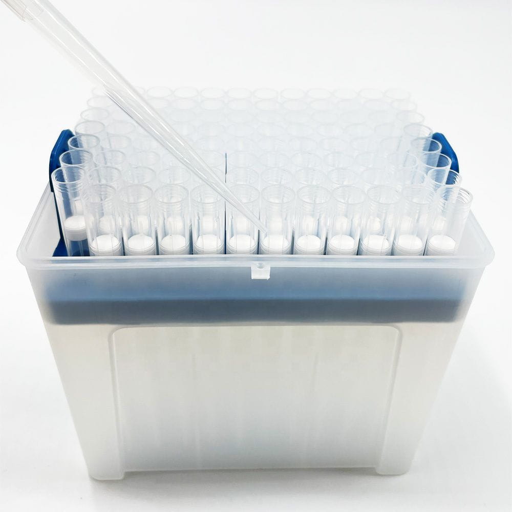 1250µl PP Pipette Tips, ISO 13485, ISO 9001, Sample Free