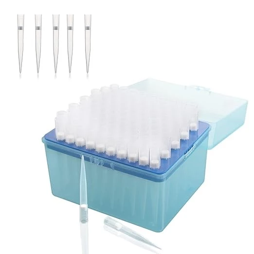 Filtering Pipette Tips, Disposable, 1000 μL, 100 Tips/Rack
