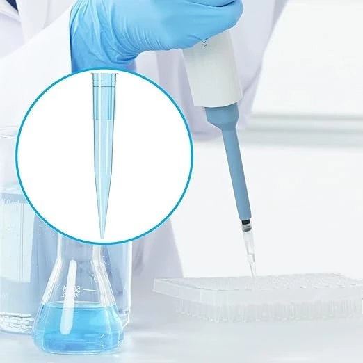 Laboratory Sterile Plastic Liquid Pipette Tips, 1000 µL