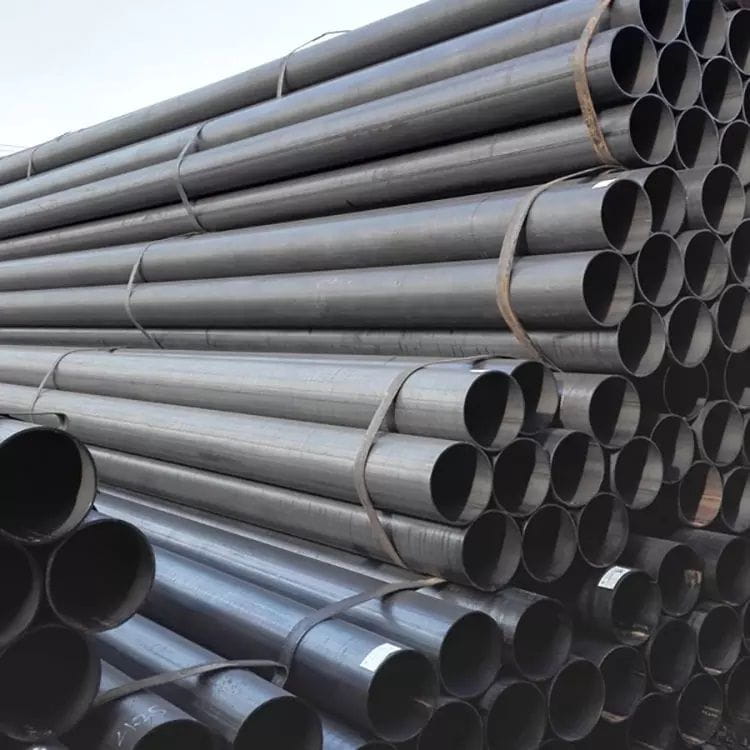 API 5L X52 Black Iron Carbon Steel Tubing Water Well Casing Pipe With External 3PE/3PP Coating 12Inch STD