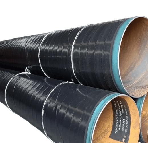 API 5L X52 Black Iron Carbon Steel Tubing Water Well Casing Pipe With External 3PE/3PP Coating 18Inch STD