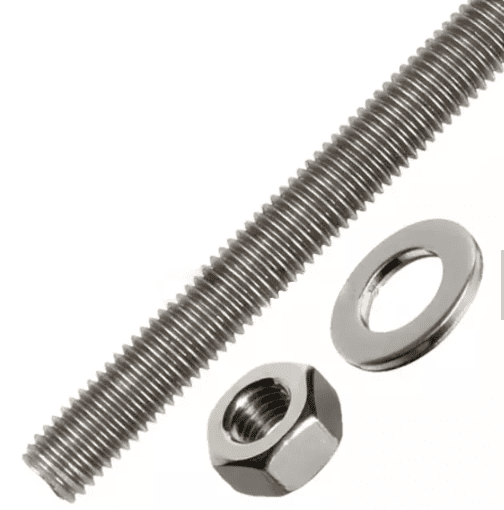 ASTM A193 Gr.B7 Stainless Steel Stud Bolt With Nuts M24