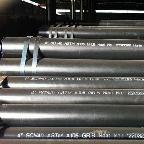 CARBON STEEL PIPE 6" SMLS BE,  ASTM:A 106 Gr B, SCH 40.